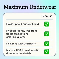 Maximum Incontinence Underwear for Men – Heavy Bladder Leak Protection, Ideal…