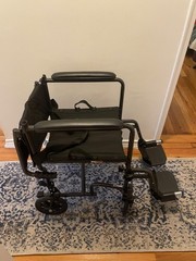 WHEELCHAIR- collapsible, used once (DRIVE Medical) safety