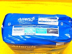 PACK of (18) ATTENDS AP0730 DISPOSABLE UNDERWEAR SIZE LARGE 44″-58″