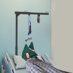 Trapeze Bar for Bed Mobility Aids, 220lbs Hospital Stand Assist Lift for Elderly