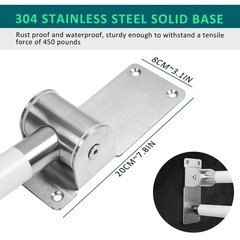 Handicap Grab Bars Rails, 29.5 Inch Foldable Toilet Grab Bar Flip Up Safety R…