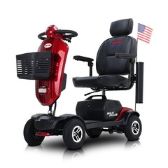 Outdoor Compact Mobility Scooter with 2pcs*20AH Lead acid Battery, 16 Miles