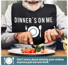 6 Pcs Funny Adult Bibs for about 23.6 x 18.1 inches, As Shown in Pictures