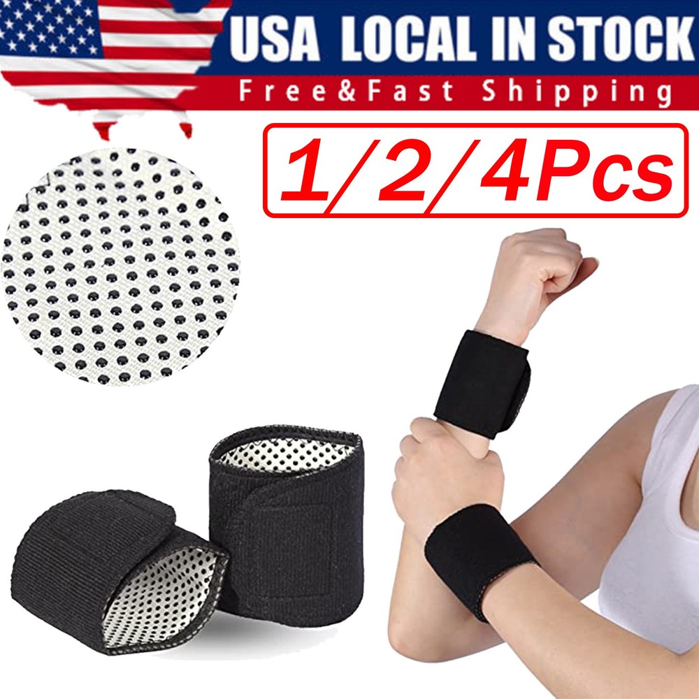 2/4 Adjustable Sports Wrist Band Brace Wrap Support Strap Carpal Tunnel Bandage