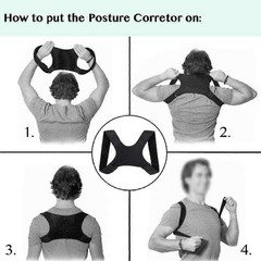Back Posture Corrector Shoulder Straight Support Brace Belt Therapy Men Women