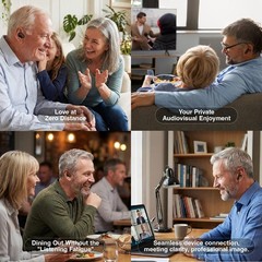 F1-P OTC Hearing Aids for Seniors, AI Noise Reduction, Easy App Control…