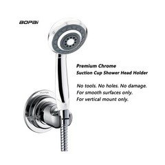 BOPai Suction Cup Shower Head Holder for Handheld Shower – No Drill, For S
