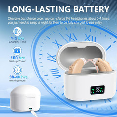 New BTE invisible hearing aid, 6 volume levels, 2 noise reduction modes