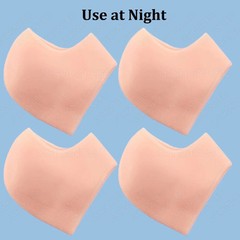 Silicone Moisturizing Heel Repair Socks Plantar Fasciitis Foot Support Gel Pad H