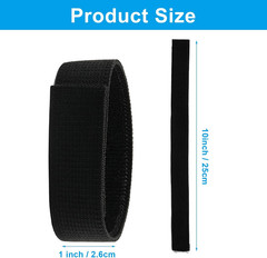 Adjustable Ankle Straps, 6-Pack | Elastic Leg Bands, Hook and Loop Closure, Mult