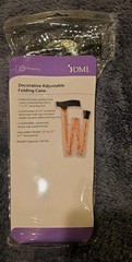 Foldable Floral Walking Cane Aluminum Derby Handle Slip Resistant New