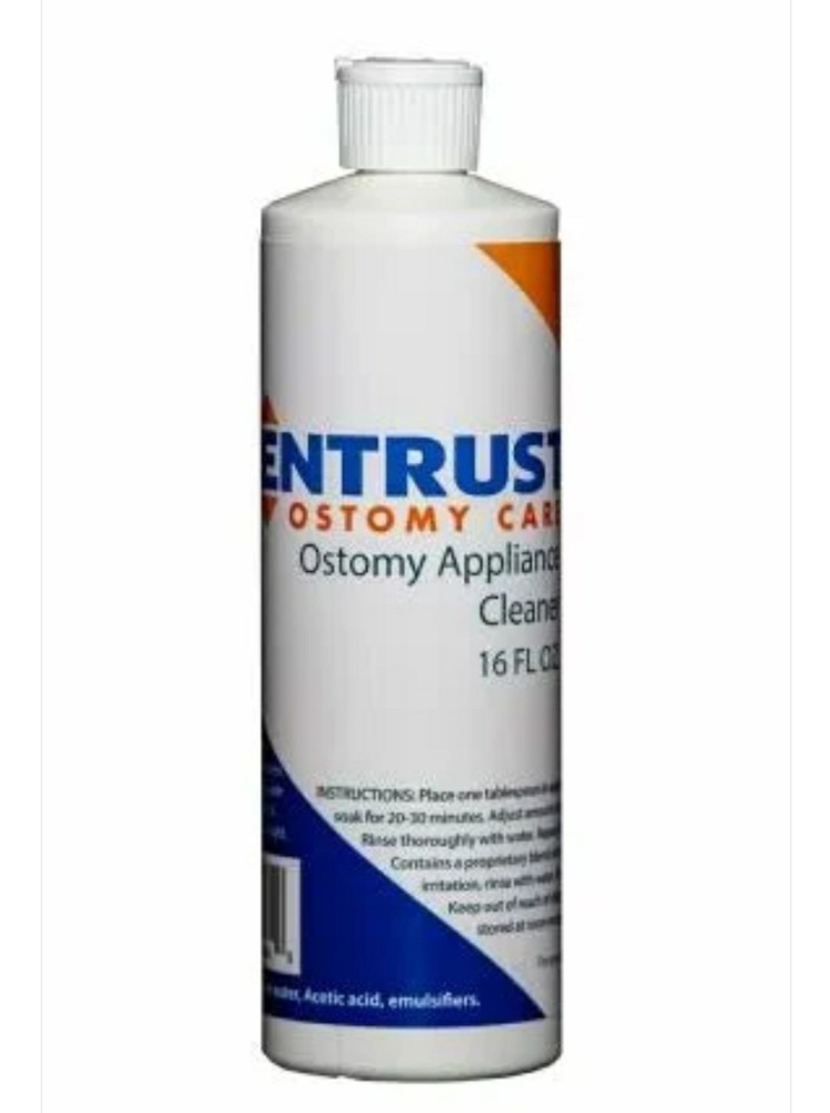 Entrust Ostomy Appliance Cleaner by Fortis Medical Products.