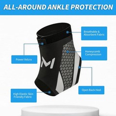 Adjustable Lace up Ankle Brace for Sprained, Plantar Fasciitis & Tendonitis