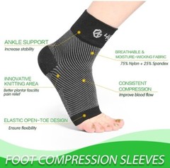 Plantar Fasciitis Foot Pain Relief Kit-9pcs Heel & Arch Pain Relief, Strong Ankl