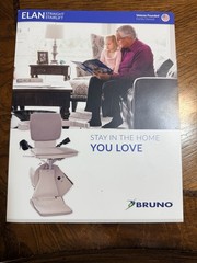 Bruno ELAN SRE-3050 Straight Electric Stairlift Foldable Indoor White/Gray