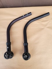 Quickie 2 Wheelchair ANTI TIP TIPPERS WHEELS Wheelie Bars Parts Used Qxi Lx Qx
