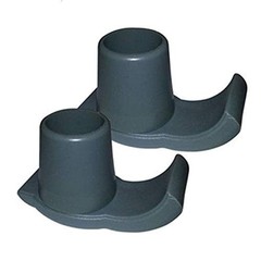 Universal Fit Gray Walker Ski Glides – Heavy Duty Rubber Coaster Skis, 1″ Replac