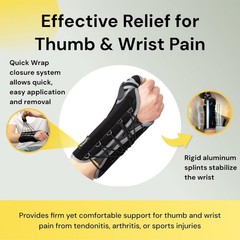 BraceUP Quick Wrap Wrist and Thumb Brace – LEFT HAND