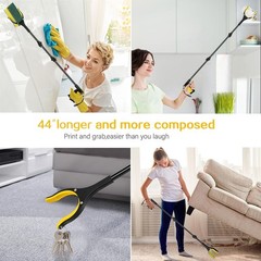 44 Inch Extra Long Grabber Reacher Tool，Foldable Trash Pick Up Stick for Seni…