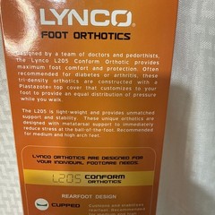 Aetrex L205 Lynco Orthotic Conform Series Men’s Size 11 Insoles