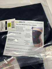 2 NEW! Braceability Knee Sleeve Plus Neoprene Compression 4XL Support Brace.