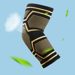 Copper Elbow Compression Sleeve Elbow Brace For Tennis Arthritis Bursitis