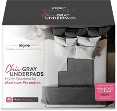 Inspire Extra Large Super Absorbent Chronic Bed Pads-36″x36″ 46 COUNT
