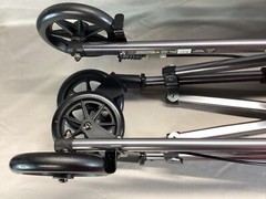 Able Life Space Saving Lightweight Folding Rollator Black Walnut 4250-BW