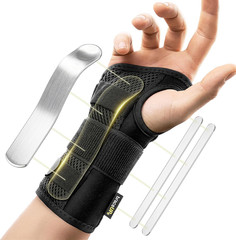Carpal Tunnel Wrist Brace – Metal Wrist Splint for Hand and Wrist Support, Tendo