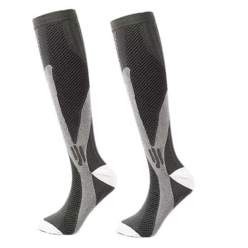5 Pairs 30-40 mmHg Compression Socks – Knee High Support for Running & Sports