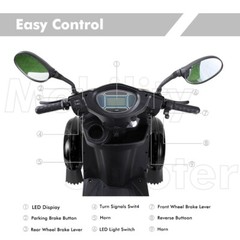 Heavy Duty 4-Wheel Mobility Scooters 31 Miles 3-Speed 800W 500lbs Capacity