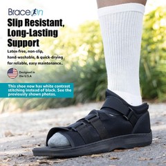 Post Op Shoe – Adjustable Orthopedic Walking Shoe for Women & Men – Square Op…
