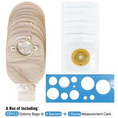 Ceeport 21PCS Ostomy Supplies Colostomy Bags Two Piece Ostomy Bag Closure 12″