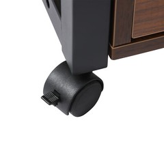Overbed Laptop Table Desk Bed Table Folding Overbed Writing Table & Wheel Drawer
