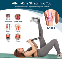 Hamstring Stretcher, Knee Extension Device, Lower Back, Hip & Calf Stretching