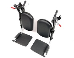 Elevating Wheelchair Leg Rests with Padded Calf Pads & Composite Footplates – Un