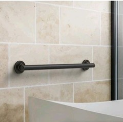 Allen+Roth Townley 24″ Oil Rubbed Bronze Wall Mount ADA Compliant Grab Bar 500lb