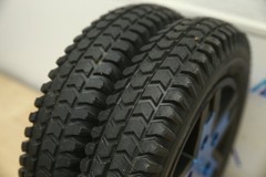 PAIR FLAT FREE Drive Wheels Tires for Quantum Edge 3 Power Chairs WHL1703588