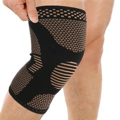 Knee Support Copper Infused Leg Brace Magnetic Compression Sleeve Joint Pain DA