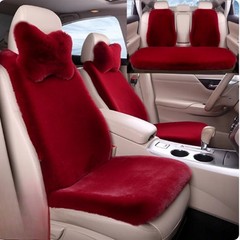Faux Rabbit Fur Plush Car Seat Cushion Winter Warm Universal‑Fit Pad