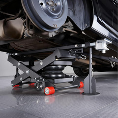 Portable Air Car Lift 3 Ton Capacity, 21.7″ Height, Heavy-Duty for SUVs & Sedans