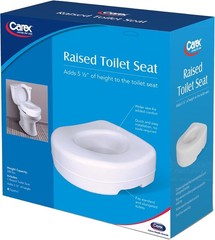 Toilet Seat Riser, Adds 5 Inches of Height, Elevated and Raised Toilet Seat w…