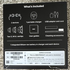 Eargo 8 IIC M Self-Fitting OTC Rechargeable w/ Portable Charger NEW with BOX