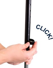 Quad Crutch Women & Men Sturdy 3.3 lbs 4 Prong Forearm Crutches Stability &
