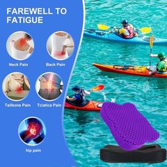 Thicken 19.7in Seat Cushion, Gel Seat Cushion for Long Sitting–Office Chair,