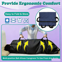 Positioning Bed Pad with Handle Patient Transfer Sheet For Lifting Turning Heavy