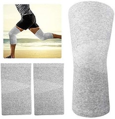 2Pairs Bamboo Knee Sleeve Elastic Compression Knee Brace Warm Breathable Pads US