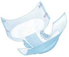 Wings Adult Incontinent Brief Tab Closure Large Heavy Absorbency, Bag of 18
