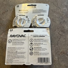 Rayovac Power Hearing Aid Batteries Size 13 (40) See Exp