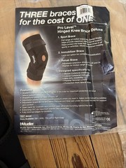 MUELLER SPORT CARE 1-PRO LEVEL HINGED KNEE BRACE XXL, 5333XXL, Never Used!